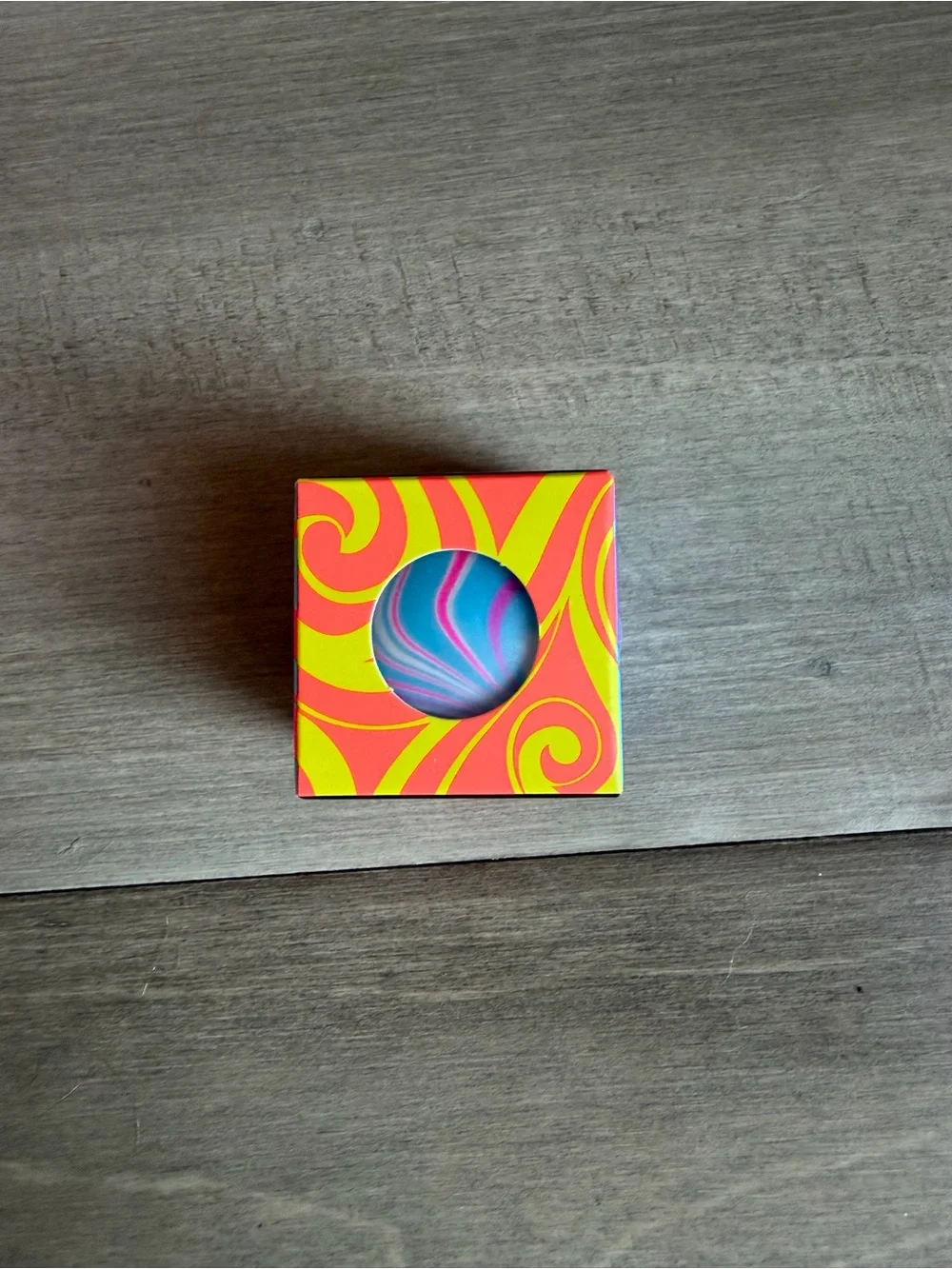 Swirl Neo Drop Groovy Globe Sensory Ball - Blue, Pink, White